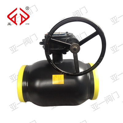 Q361F-25C-DN250蜗轮式全焊接球阀（黑色）